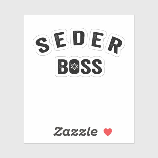 Passover Seder Boss My Rules Jewish Funny Gift  (Sheet)