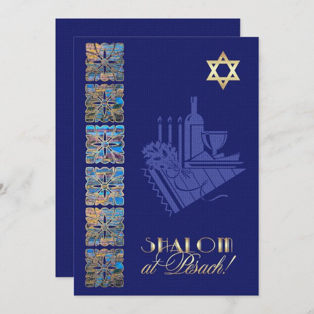 Passover Seder  Custom Invitations (Front/Back)