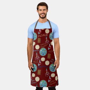 Passover Seder Kosher Matzah Pesach Vintage Apron