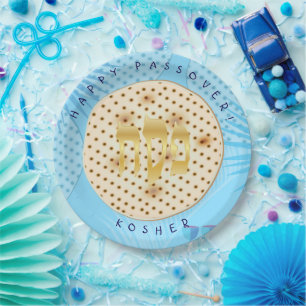 Passover Seder Kosher Pesach Matzah Paper Plate