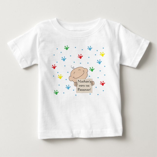 Passover T-Shirt 3-24 months Personalise (Front)