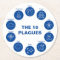 Passover The 10 Plagues Blue and White Seder