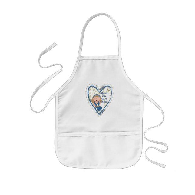 Passover "The Wise Child" Kid's Apron (Front)