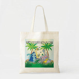 Passover Tote Bag A Happy Dinosaur Seder