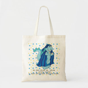 Passover Tote Bag Sedersaurus Dinosaur