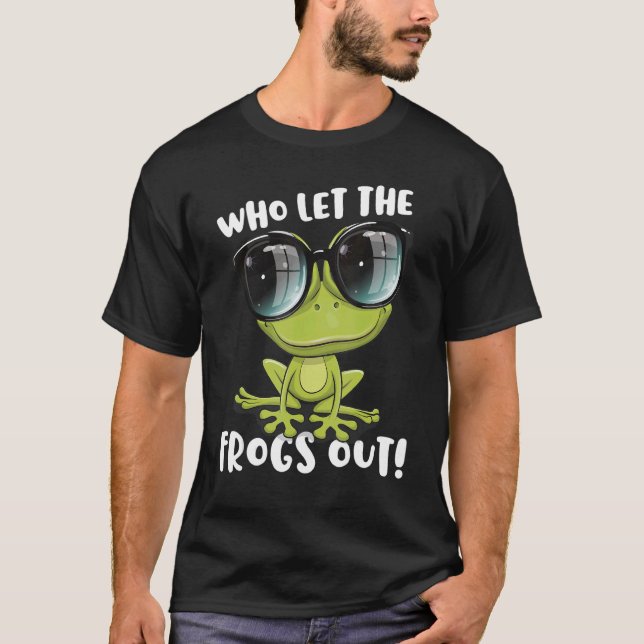 Passover Who Let The Frogs Ou Jewish Seder T-Shirt (Front)