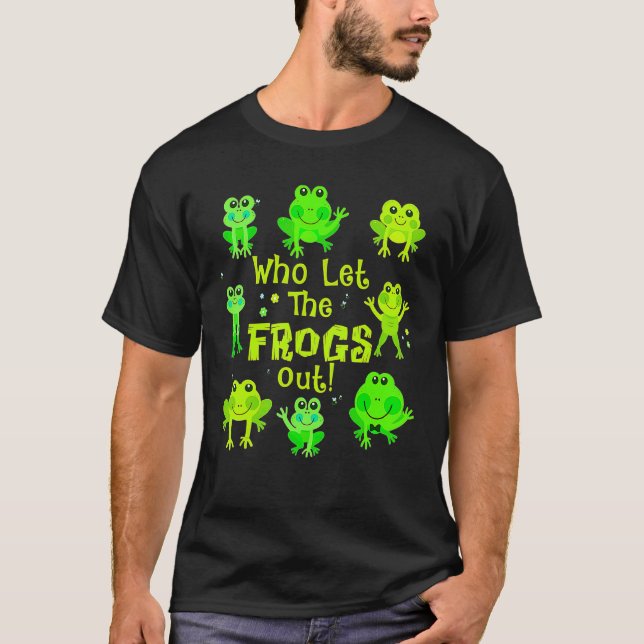 Passover Who Let The Frogs Ou Jewish Seder T-Shirt (Front)
