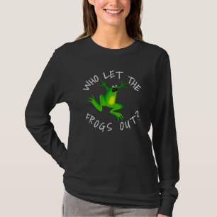 Passover Who Let The Frogs Out Jewish Matzah T-Shirt