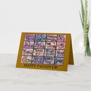 Passover - Yiddish Positive Phrases Card