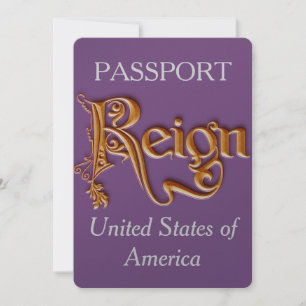 Passport and Boarding Pass Invitation