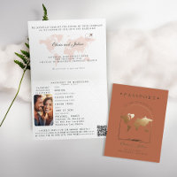 Passport Boho Arch Terracotta Destination Wedding