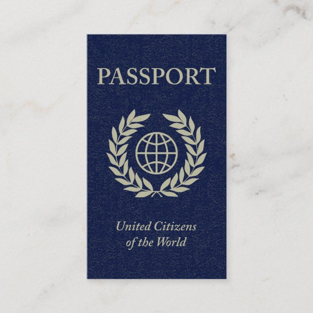 passport business card (Front)