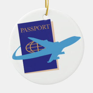 Passport Ceramic Tree Decoration