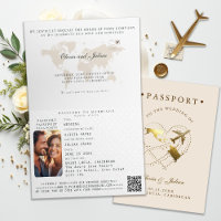 Passport Cover Plane Caribbean Destination Wedding