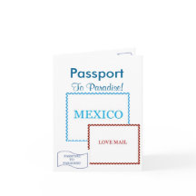 Passport Invitation Card|5.6" x 4
