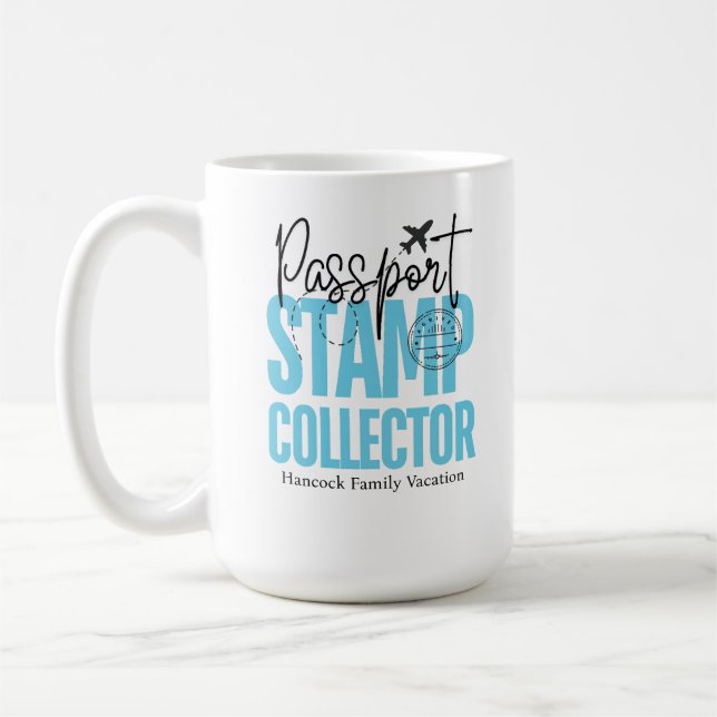 Passport Stamp Collector Mug (Left)