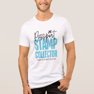Passport Stamp Collector T-Shirt Tri-Blend Shirt