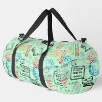 Passport Stamps Design Duffel Bag