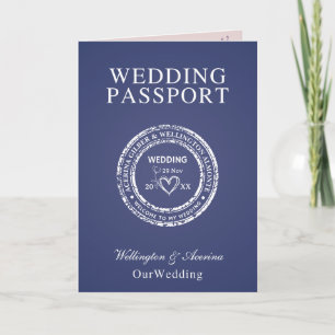 Passport Style Wedding Invitation
