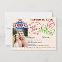 Passport to Love Cute Destination Wedding Orange