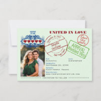 Passport to Love Fun Destination Wedding Green