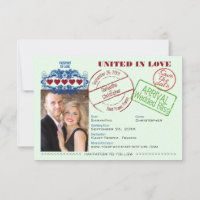 Passport to Love Fun Destination Wedding Green