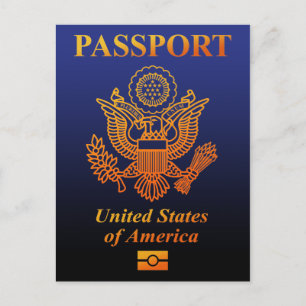 PASSPORT(USA) POSTCARD