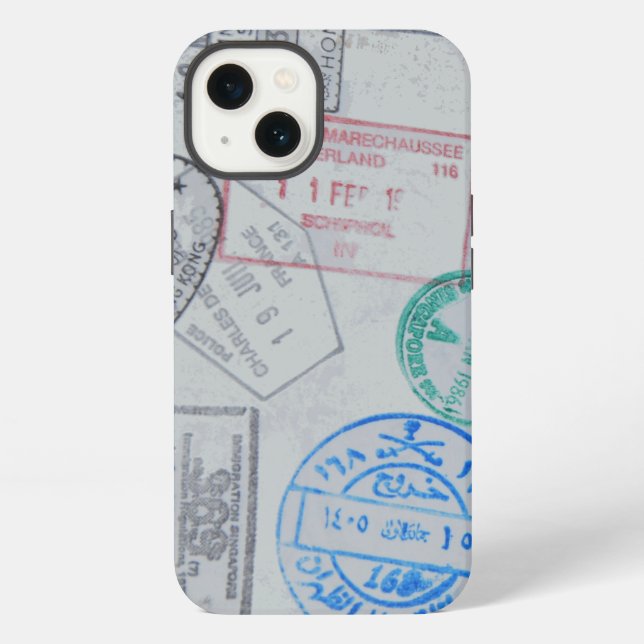 Passport Visa Design Apple Iphone Case Design (Back)