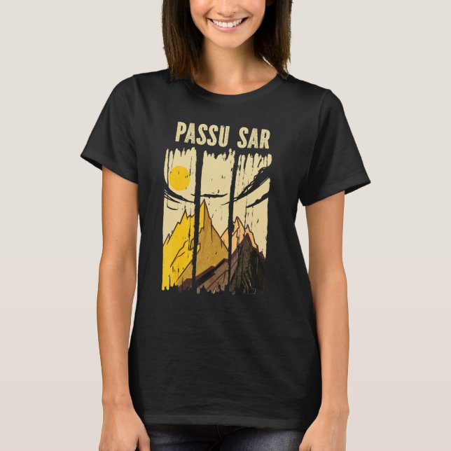 Passu Sar Mountain Peak Summit Climber T-Shirt (Front)