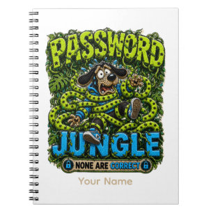 Password Jungle Personalised Funny IT Office Notebook