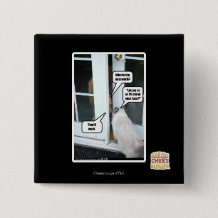 Password Please 15 Cm Square Badge