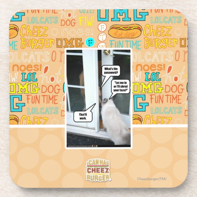 Password Please Coaster (Front)