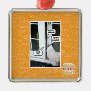 Password Please Metal Tree Decoration