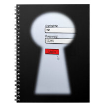 Password Security Spiral Notebook