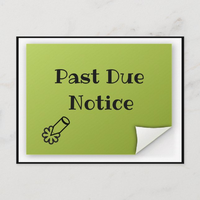 Past Due Notice Postcard (Front)