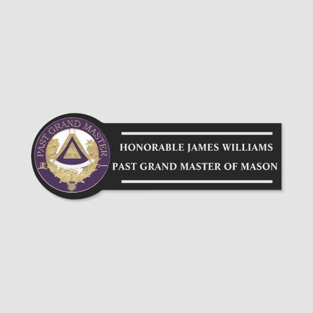 PAST GRAND MASTER NAME TAG (Front)