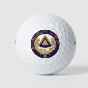 Past Grand Master Of Masons Golf Balls