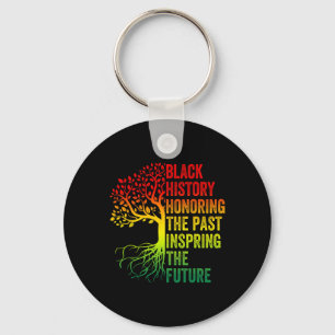 Past Inspiring Future Men Women Black History Mont Key Ring