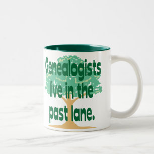 Past Lane Two-Tone Coffee Mug