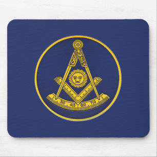 Past Master Freemason Square and Compass Masonic  Mouse Mat