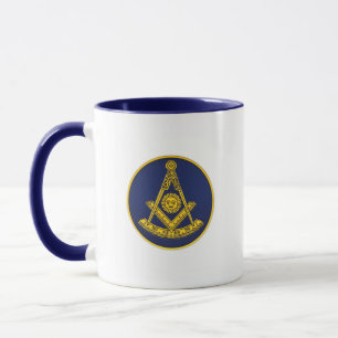 Past Master Freemason Square and Compass Masonic  Mug
