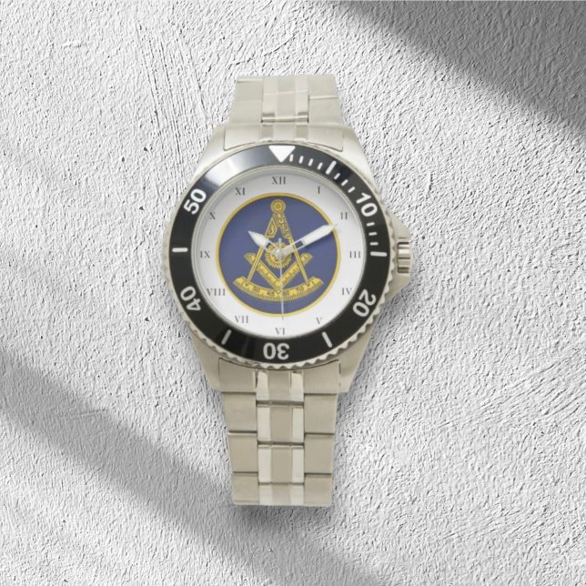 Past Master Freemason Square and Compass Masonic W Watch (Creator Uploaded)