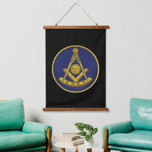 Past Master Freemasonry Freemasons Masonic Lodge Hanging Tapestry