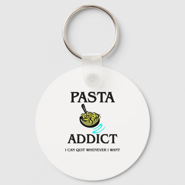 Pasta Addict Key Ring (Front)