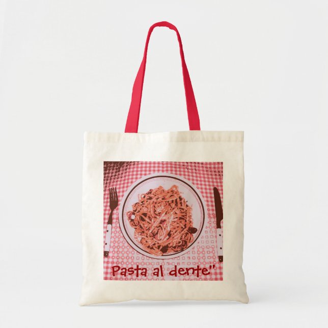 Pasta al dente" tote bag (Front)