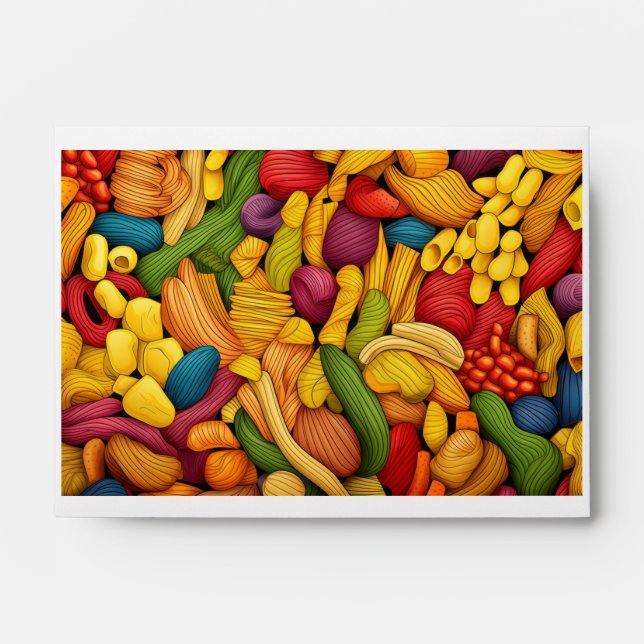 Pasta art background envelope (Front)