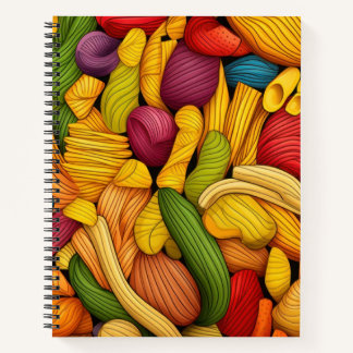 Pasta art background notebook