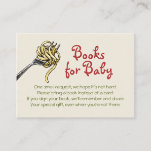 Pasta Books for Baby Enclosure Card
