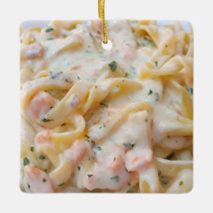 Pasta Custom Food Photo Ceramic Tree Decoration