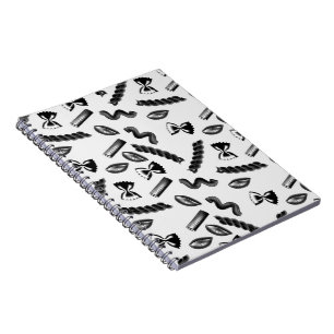 Pasta Diversity Grey Food Italy Lover Foodie Notebook